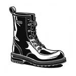 chunky-soled motorcycle boots image